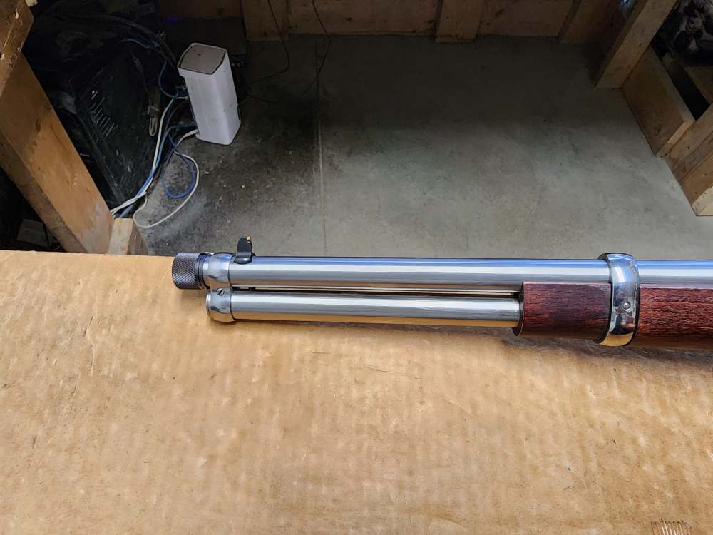 PICS! USED ROSSI LEVER R92 .44 MAGNUM 16" THREADED 1776 FLAG STAINLESS MAG-img-17