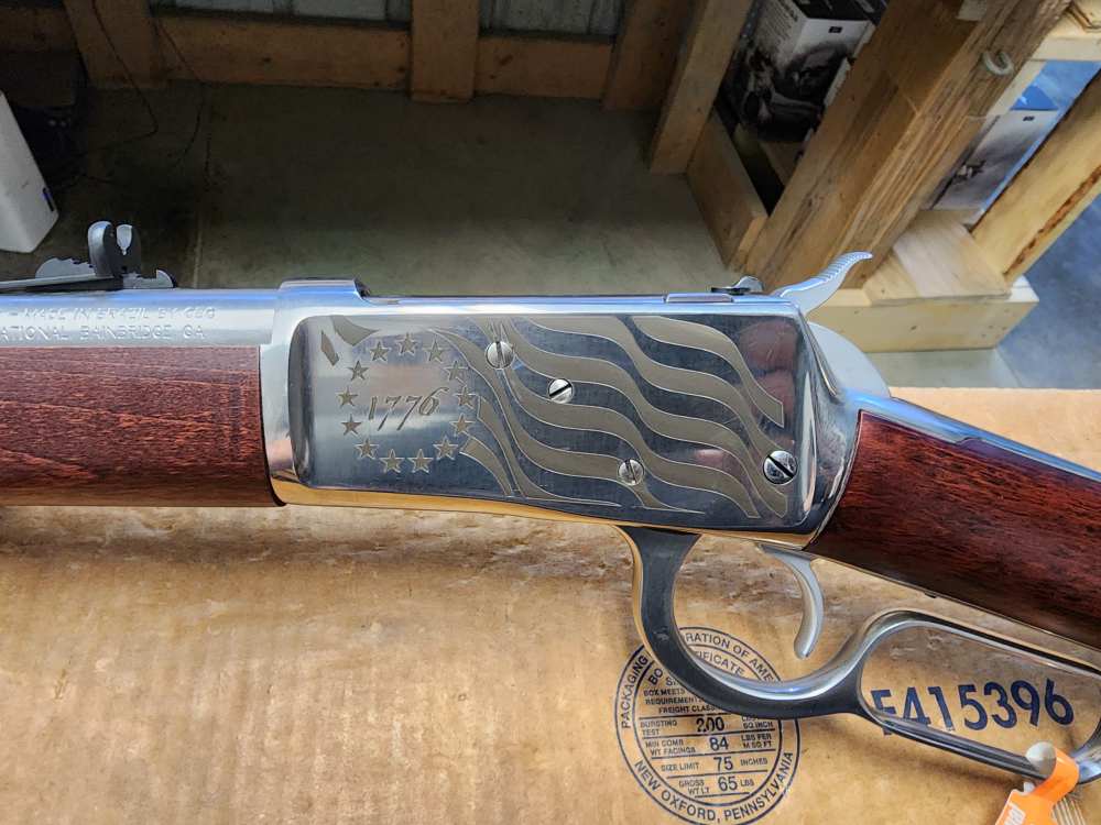 PICS! USED ROSSI LEVER R92 .44 MAGNUM 16" THREADED 1776 FLAG STAINLESS MAG-img-15