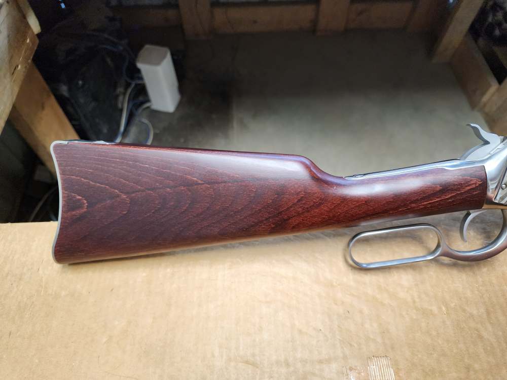 PICS! USED ROSSI LEVER R92 .44 MAGNUM 16" THREADED 1776 FLAG STAINLESS MAG-img-2