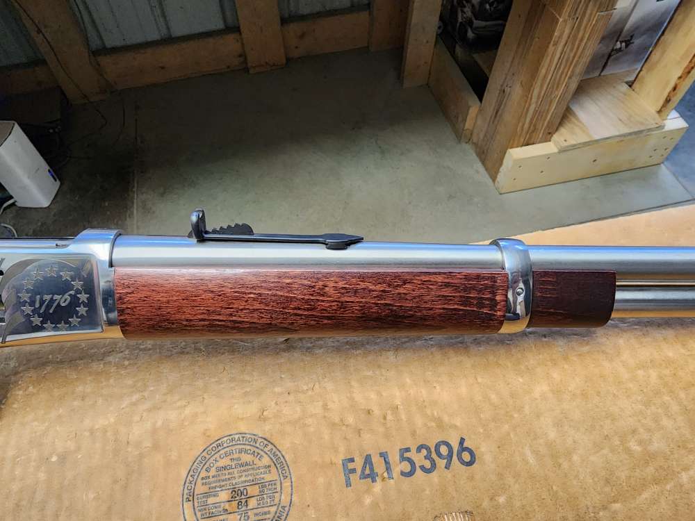 PICS! USED ROSSI LEVER R92 .44 MAGNUM 16" THREADED 1776 FLAG STAINLESS MAG-img-6