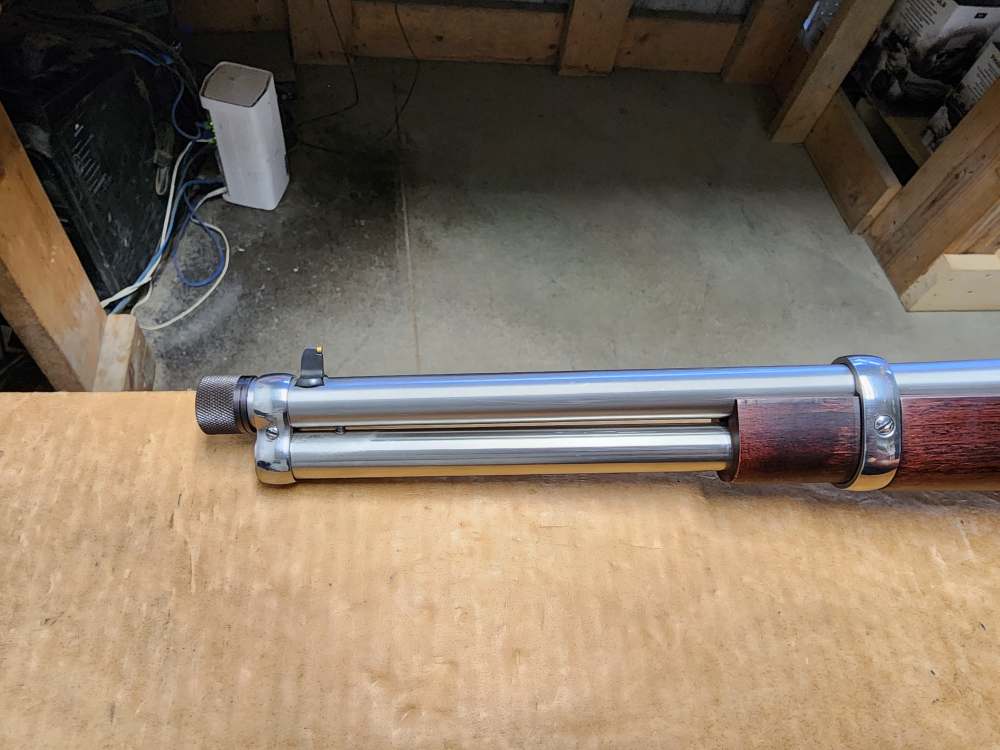 PICS! USED ROSSI LEVER R92 .44 MAGNUM 16" THREADED 1776 FLAG STAINLESS MAG-img-17