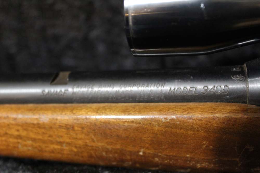 SAVAGE 340D .222 Rem with Weaver Scope and side mount-img-17