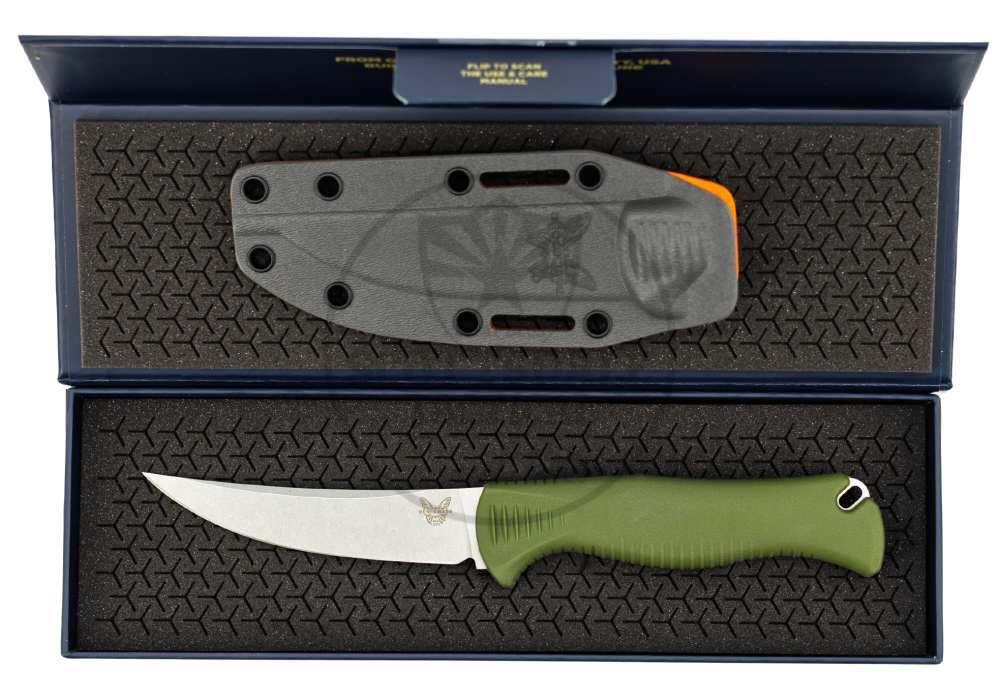 Benchmade Meatcrafter Dark Olive Santoprene 4in-img-2