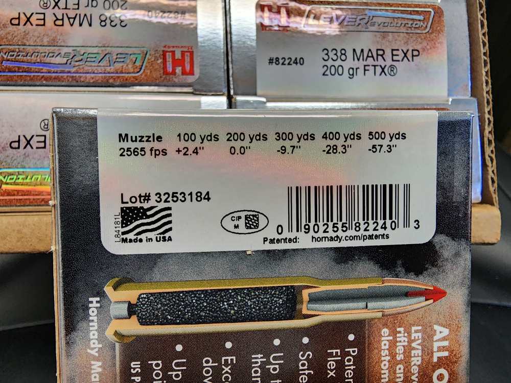 IN STOCK! 200 ROUNDS HORNADY 338 MAR EXP LEVEREVOLUTION 200 GR FTX FLEX TIP-img-3