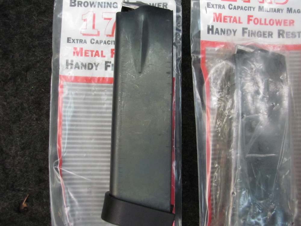 BROWNING High Power Extra Capacity 17 Round Military Mags - NOS - TWO-img-2