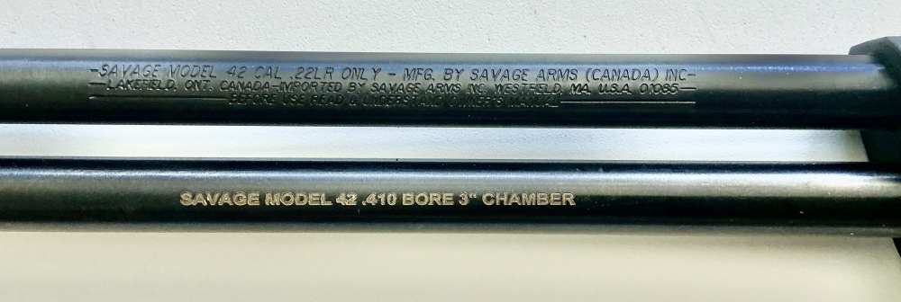Savage 42.   .410 / .22LR. Combination Rifle Shotgun -img-3