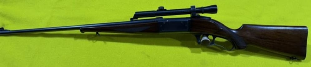 SAVAGE MODEL 99, .300 SAV CAL W/ LYMAN ALASKAN 2.5 POW & ALL WEATHER MOUNTS-img-0