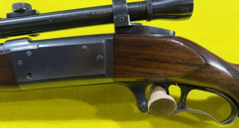 SAVAGE MODEL 99, .300 SAV CAL W/ LYMAN ALASKAN 2.5 POW & ALL WEATHER MOUNTS-img-1