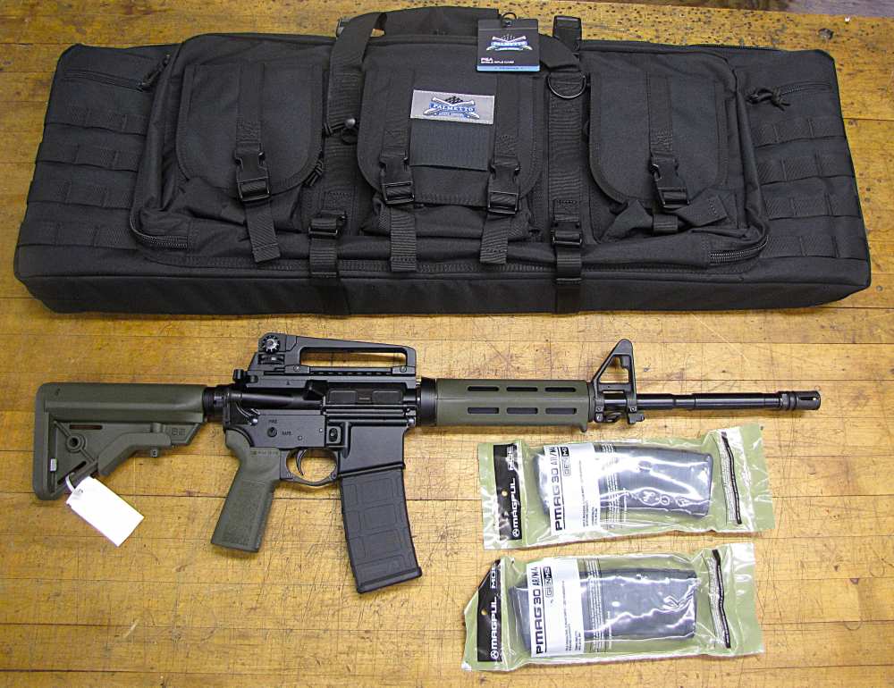 PSA AR15 RIFLE 223 - 16 INCH - GREY CARBINE WITH Reset TRIGGER-img-0