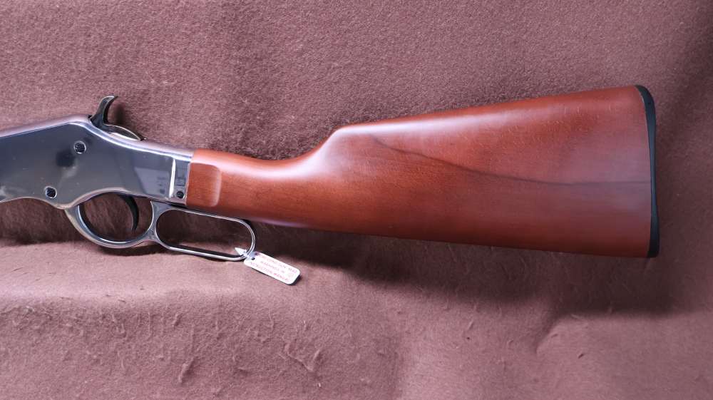 Like New Unfired Taylors & Co Silver Boy Scout 22 WMR Lever 19" BRL -img-12