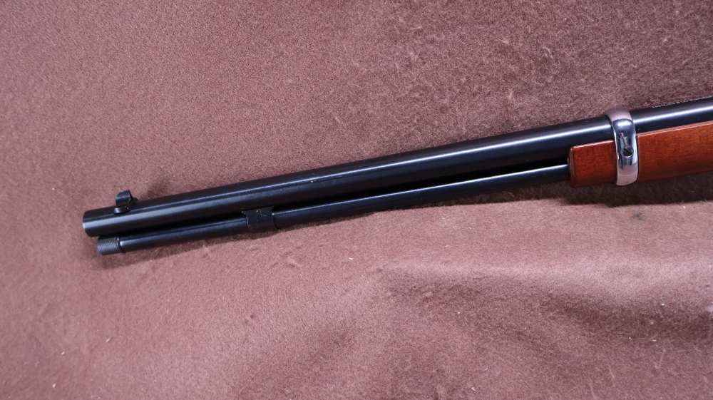 Like New Unfired Taylors & Co Silver Boy Scout 22 WMR Lever 19" BRL -img-15