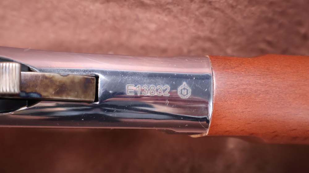 Like New Unfired Taylors & Co Silver Boy Scout 22 WMR Lever 19" BRL -img-18