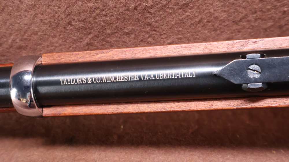 Like New Unfired Taylors & Co Silver Boy Scout 22 WMR Lever 19" BRL -img-16