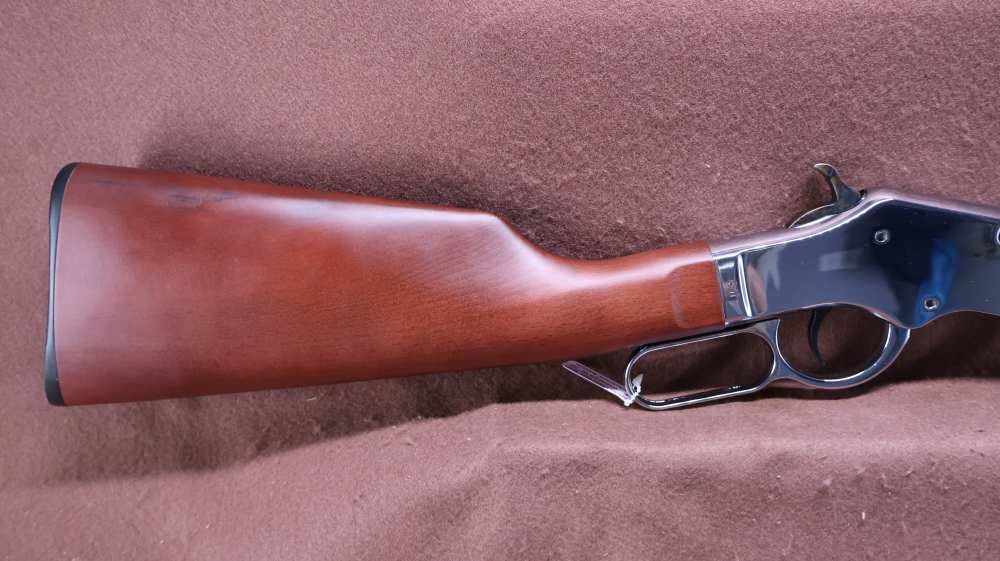 Like New Unfired Taylors & Co Silver Boy Scout 22 WMR Lever 19" BRL -img-2