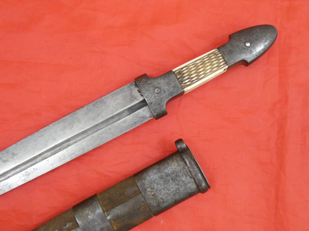 RARE ANTIQUE IMPERIAL RUSSIAN HUNTING DAGGER KINDJAL ZLATOUST 19 century-img-6