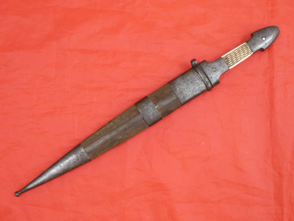 RARE ANTIQUE IMPERIAL RUSSIAN HUNTING DAGGER KINDJAL ZLATOUST 19 century-img-5
