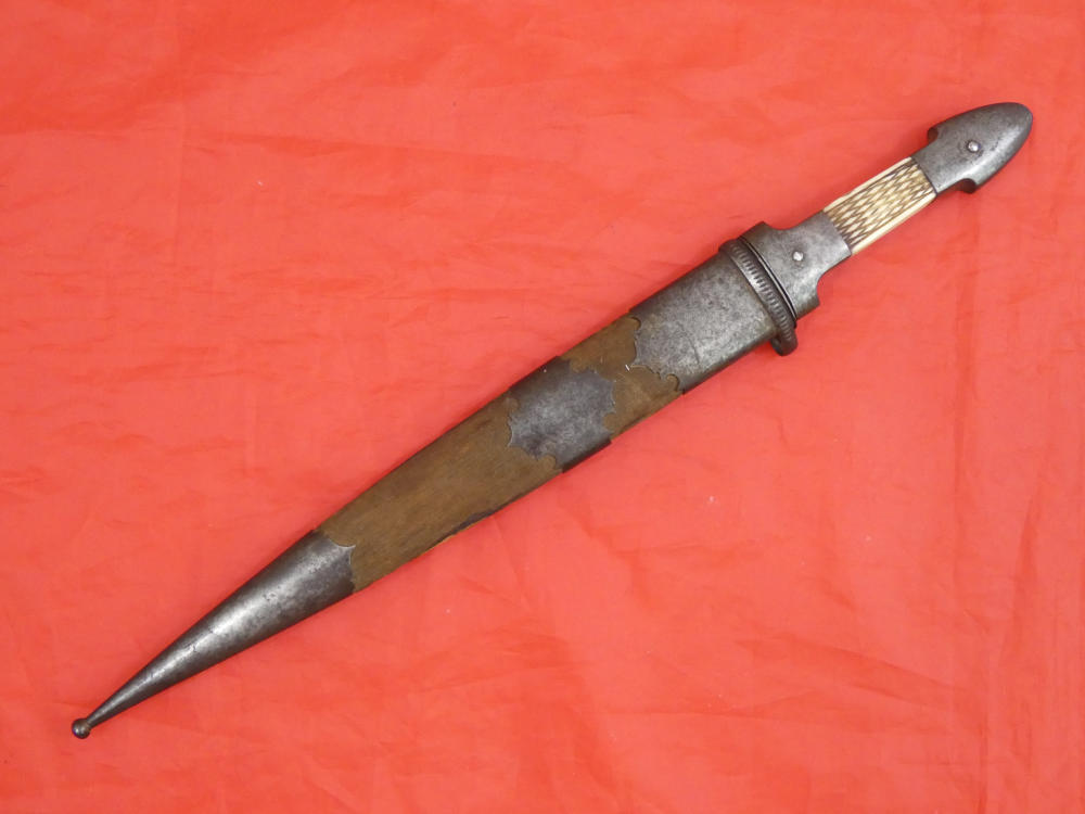 RARE ANTIQUE IMPERIAL RUSSIAN HUNTING DAGGER KINDJAL ZLATOUST 19 century-img-4