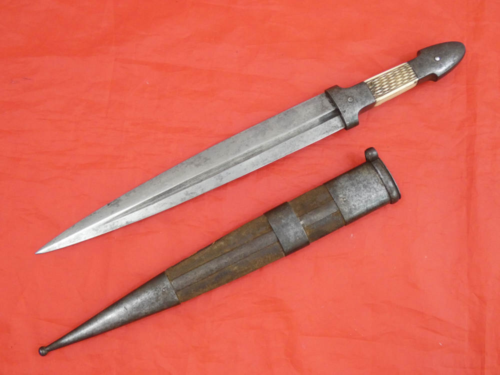 RARE ANTIQUE IMPERIAL RUSSIAN HUNTING DAGGER KINDJAL ZLATOUST 19 century-img-3