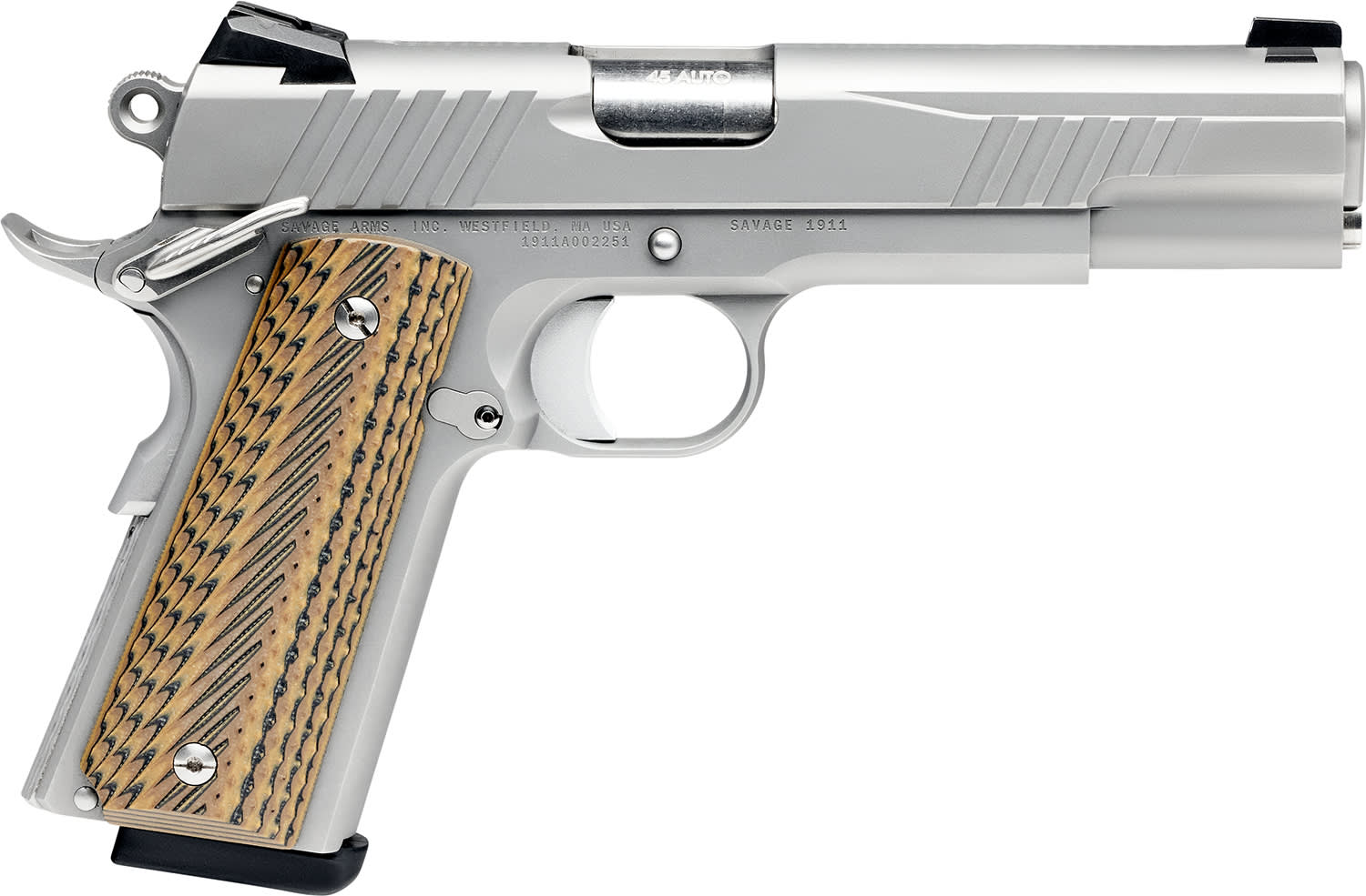 67205 Savage Arms 1911 9mm 5" 10 + 1rd Matte Stainless-img-0