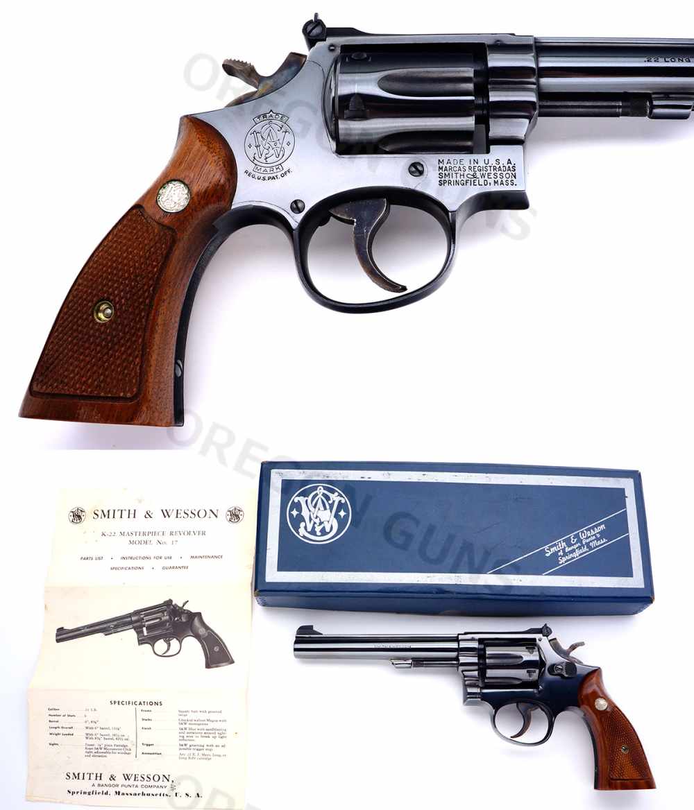 SMITH & WESSON MODEL 17-2 MASTERPIECE .22 LR 6" BBL LNIB MFG 1969 C&R OK-img-2