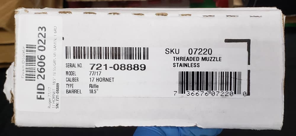 Ruger M77/17 17 Hornet 18.5in stainless barrel 6rd laminate stock 7220-img-25