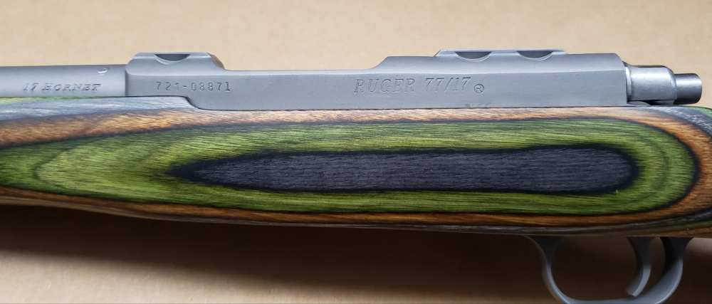 Ruger M77/17 17 Hornet 18.5in stainless barrel 6rd laminate stock 7220-img-6