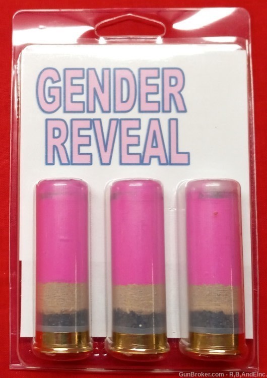 Gender Reveal 12GA (It's a Girl!) 3 pack Shot Shell Paraklese Technologies-img-1