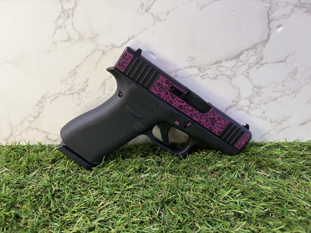Glock 43X Pink Scroll Cerakote -9MM- Penny Start-img-4