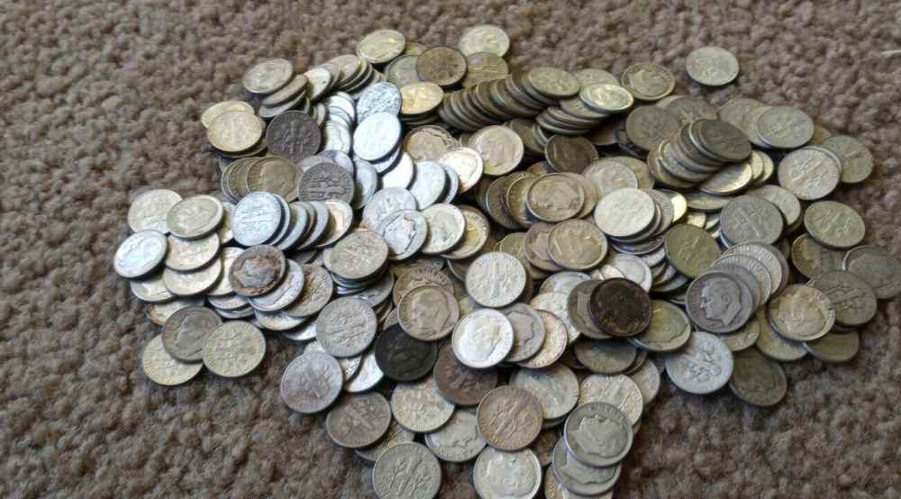 $10 face 90% roosevelt dimes-img-0