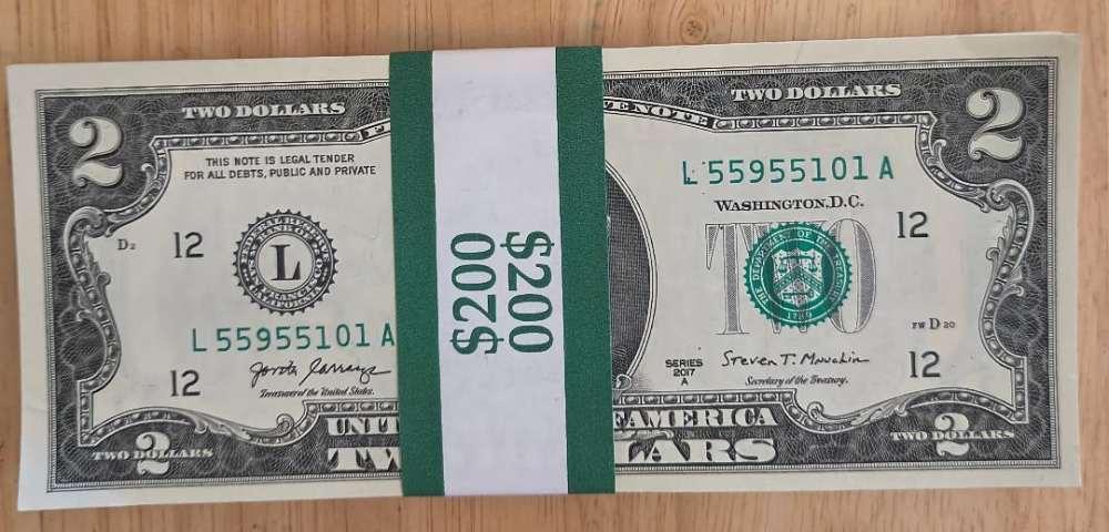 2017a $2 federal reserve notes 200 consecutive bills  uncirculated-img-0