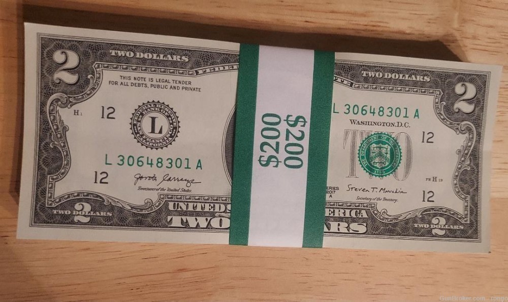 2017a $2 federal reserve notes 200 consecutive bills  uncirculated-img-0