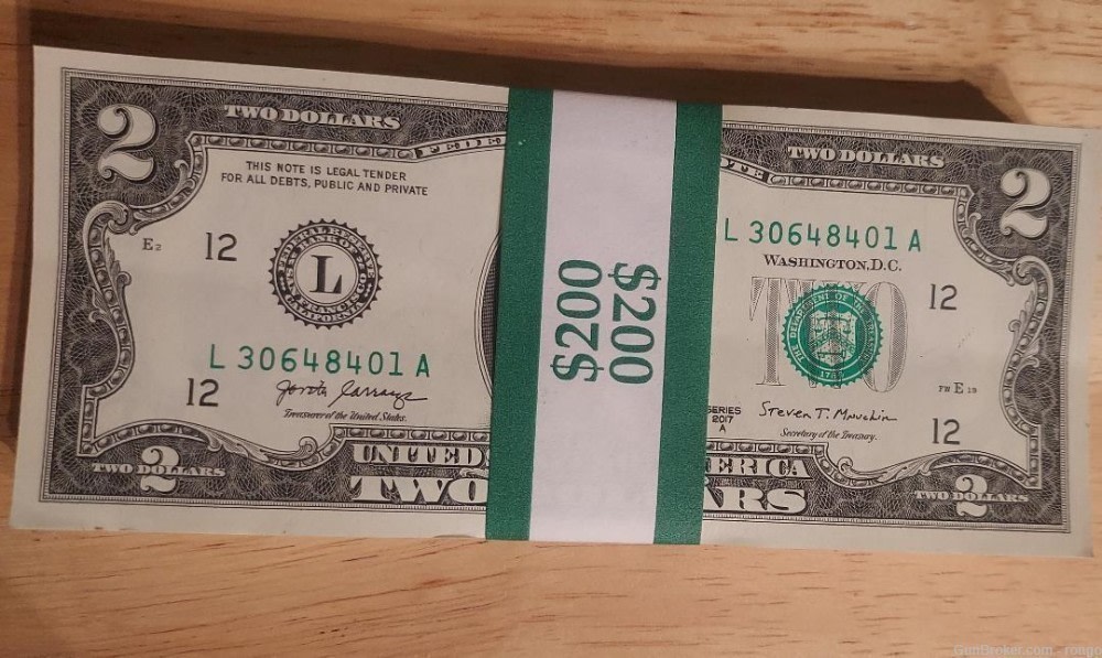 2017a $2 federal reserve notes 200 consecutive bills  uncirculated-img-1