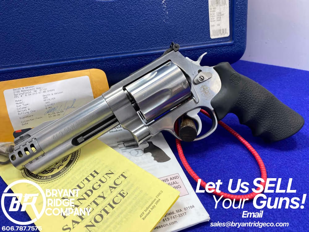 2006 Smith Wesson 460V .460 S&W Stainless 5" *EXCELLENT X-FRAME REVOLVER*-img-0