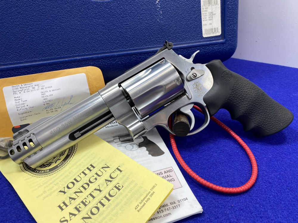 2006 Smith Wesson 460V .460 S&W Stainless 5" *EXCELLENT X-FRAME REVOLVER*-img-2