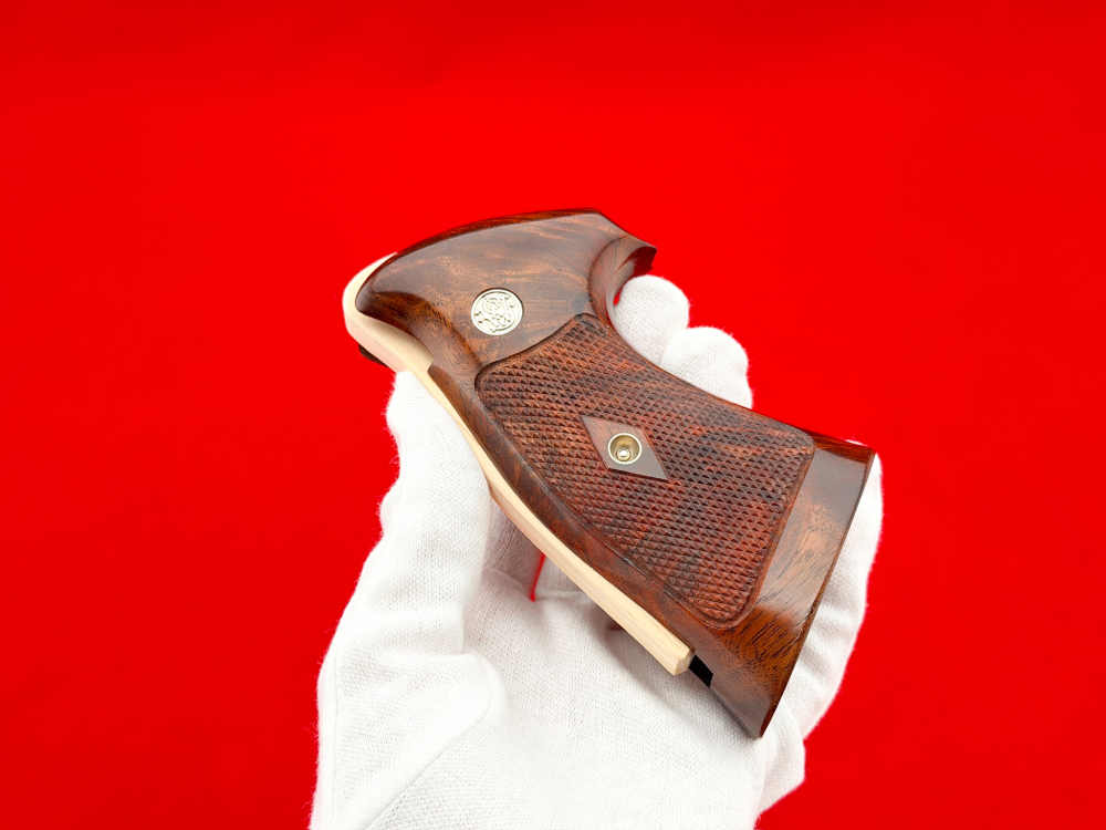 RARE Keith Brown S&W Pre-Model 29 27 58 N-Frame "Coke Bottle" Target Grips-img-8
