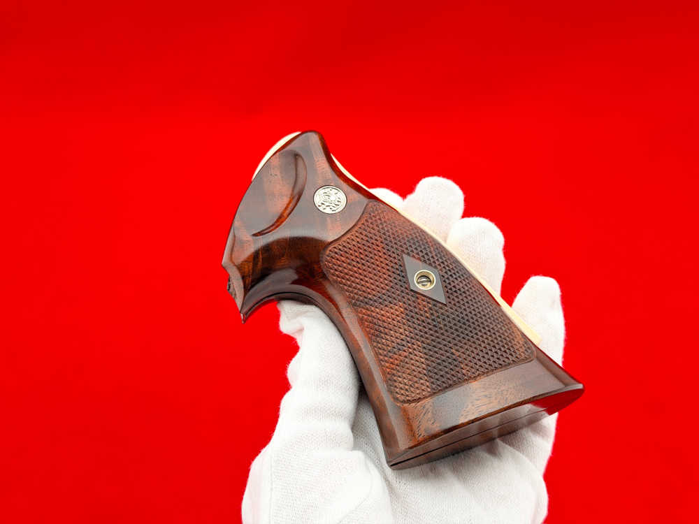 RARE Keith Brown S&W Pre-Model 29 27 58 N-Frame "Coke Bottle" Target Grips-img-9