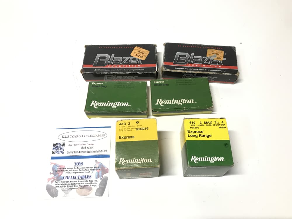 Huge Lot of 6 New Ammo in Boxes 2-32 Cal 2-410 Cal & 12 Gauge Slugs Boxes-img-0