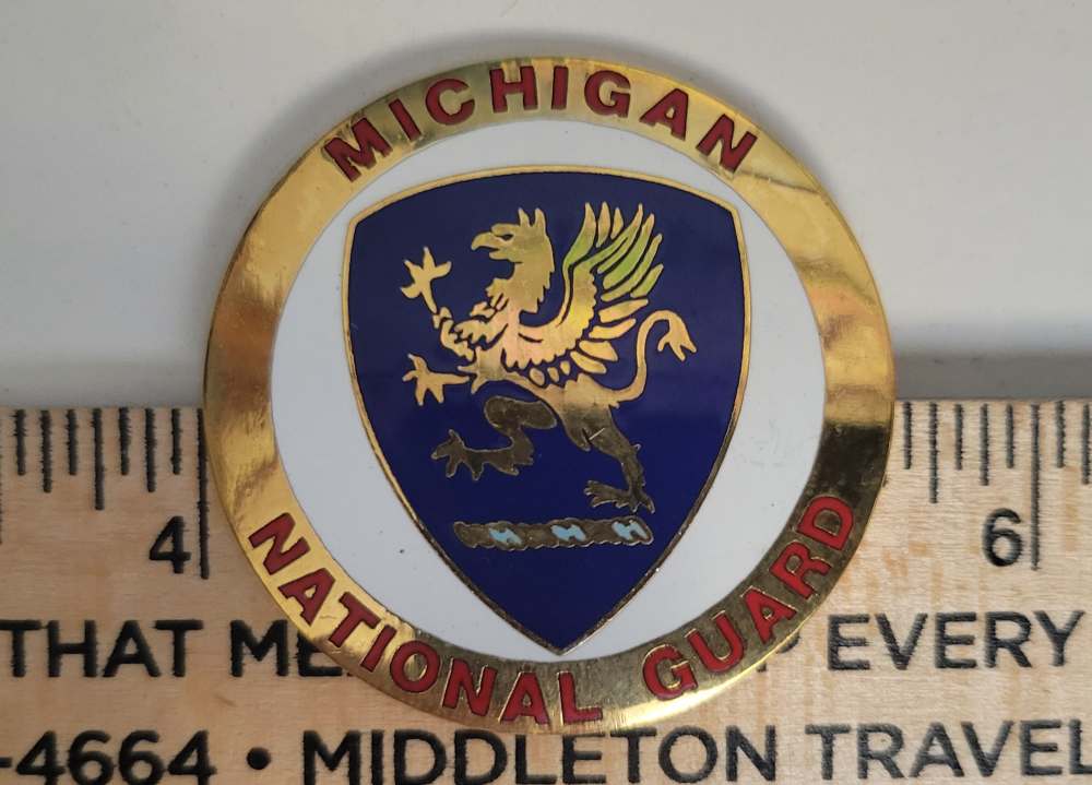 Michigan National Guard Stock Disc M1 Carbine State Flag-img-1