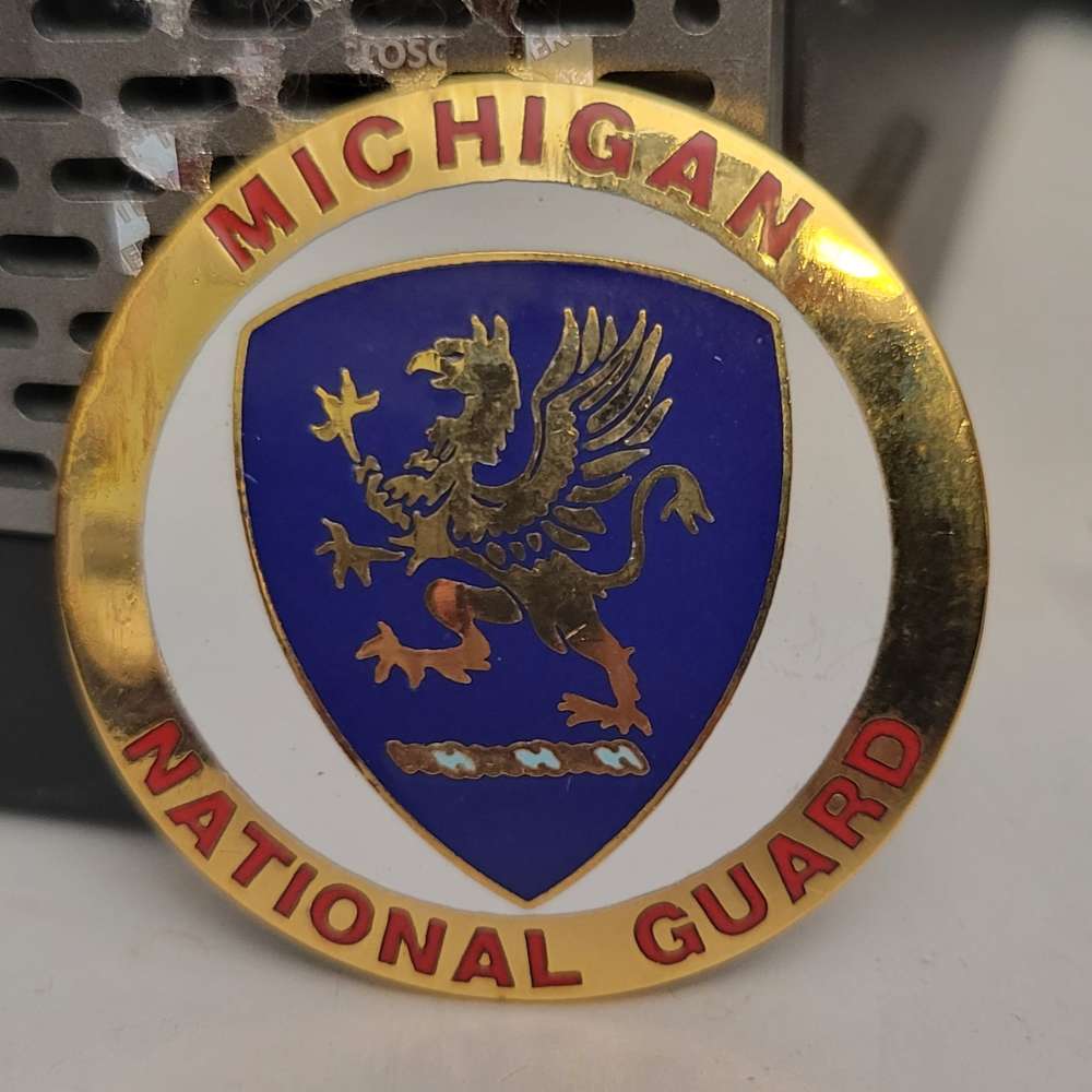 Michigan National Guard Stock Disc M1 Carbine State Flag-img-0