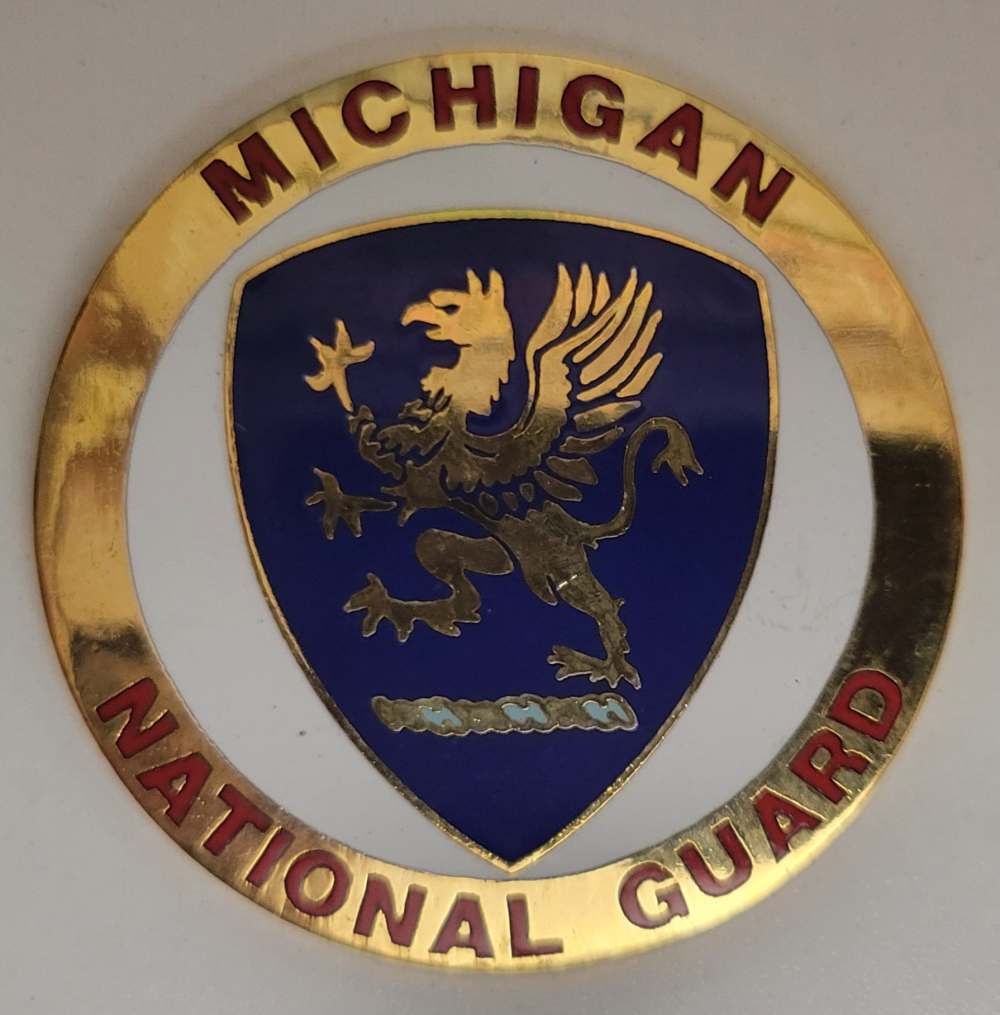 Michigan National Guard Stock Disc M1 Carbine State Flag-img-2