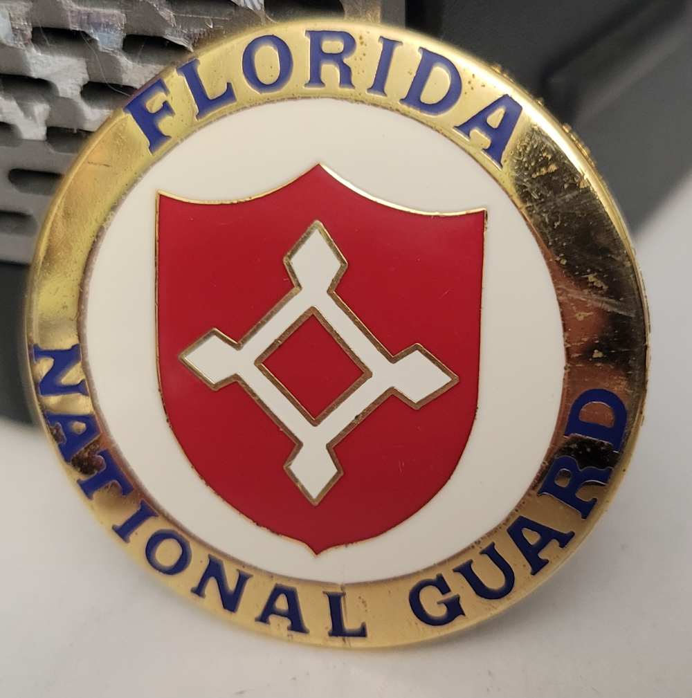 Florida National Guard Stock Disc Emblem M1 Carbine State Flag-img-2