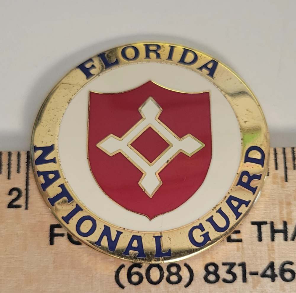 Florida National Guard Stock Disc Emblem M1 Carbine State Flag-img-1