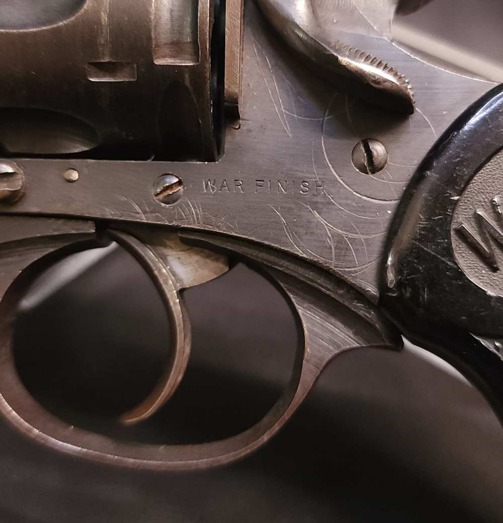 Webley & Scott Mark IV 38 5" 38S&W War Finish WWII 1942 Mfg Layaway-img-12