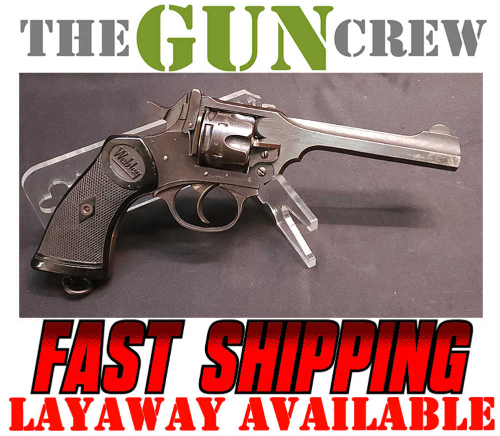 Webley & Scott Mark IV 38 5" 38S&W War Finish WWII 1942 Mfg Layaway-img-0