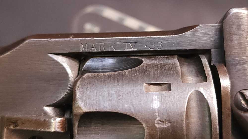 Webley & Scott Mark IV 38 5" 38S&W War Finish WWII 1942 Mfg Layaway-img-13