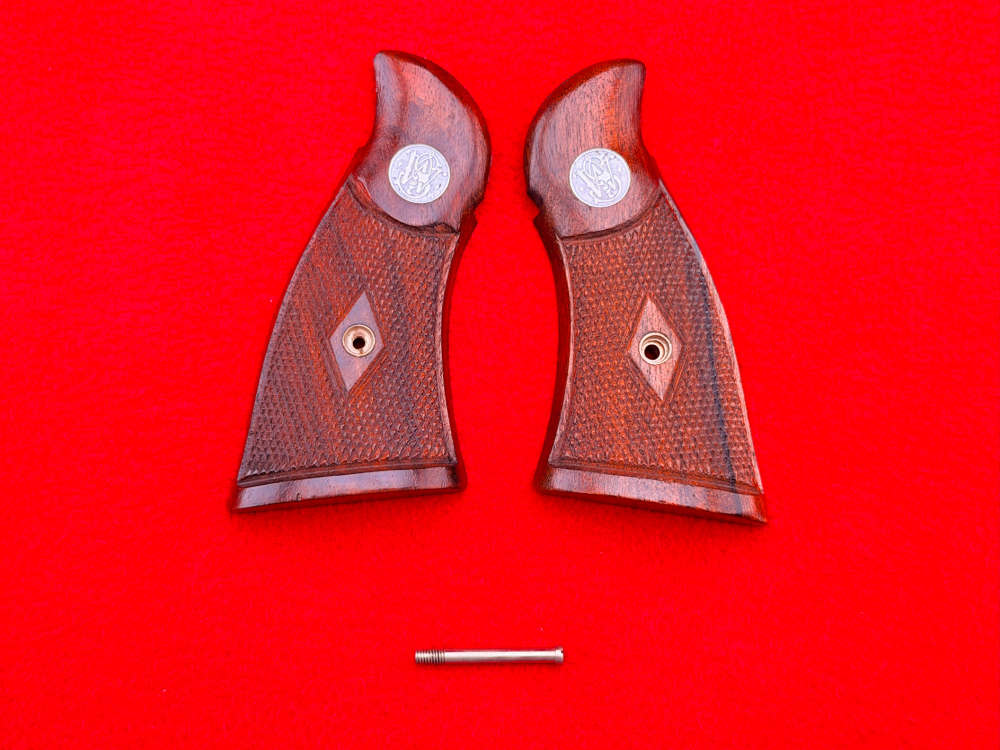 ULTRA RARE Original 1930s S&W Pre-War N-Frame Registered Magnum Grips-img-9