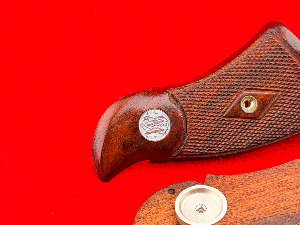 ULTRA RARE Original 1930s S&W Pre-War N-Frame Registered Magnum Grips-img-7