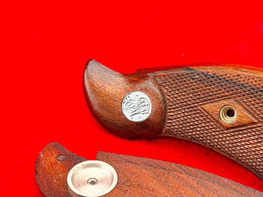 ULTRA RARE Original 1930s S&W Pre-War N-Frame Registered Magnum Grips-img-4