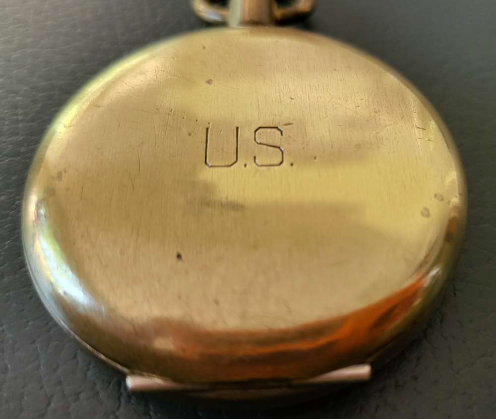 Waltham Brass Pocket Compass WWII-img-0