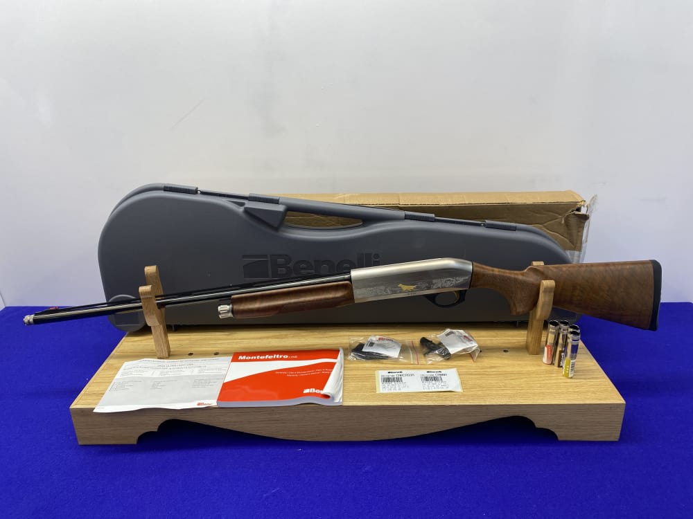 Benelli Duca Di Montefeltro 20 GA Blue 24" *BEAUTIFULLY ENGRAVED SHOTGUN*-img-3
